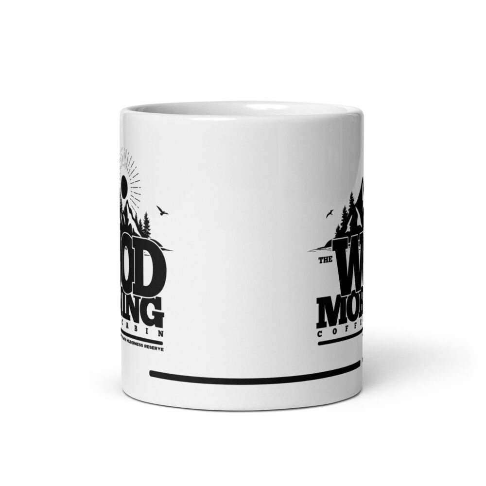 The Wood Morning Coffee Cabin ceramic mug - Black