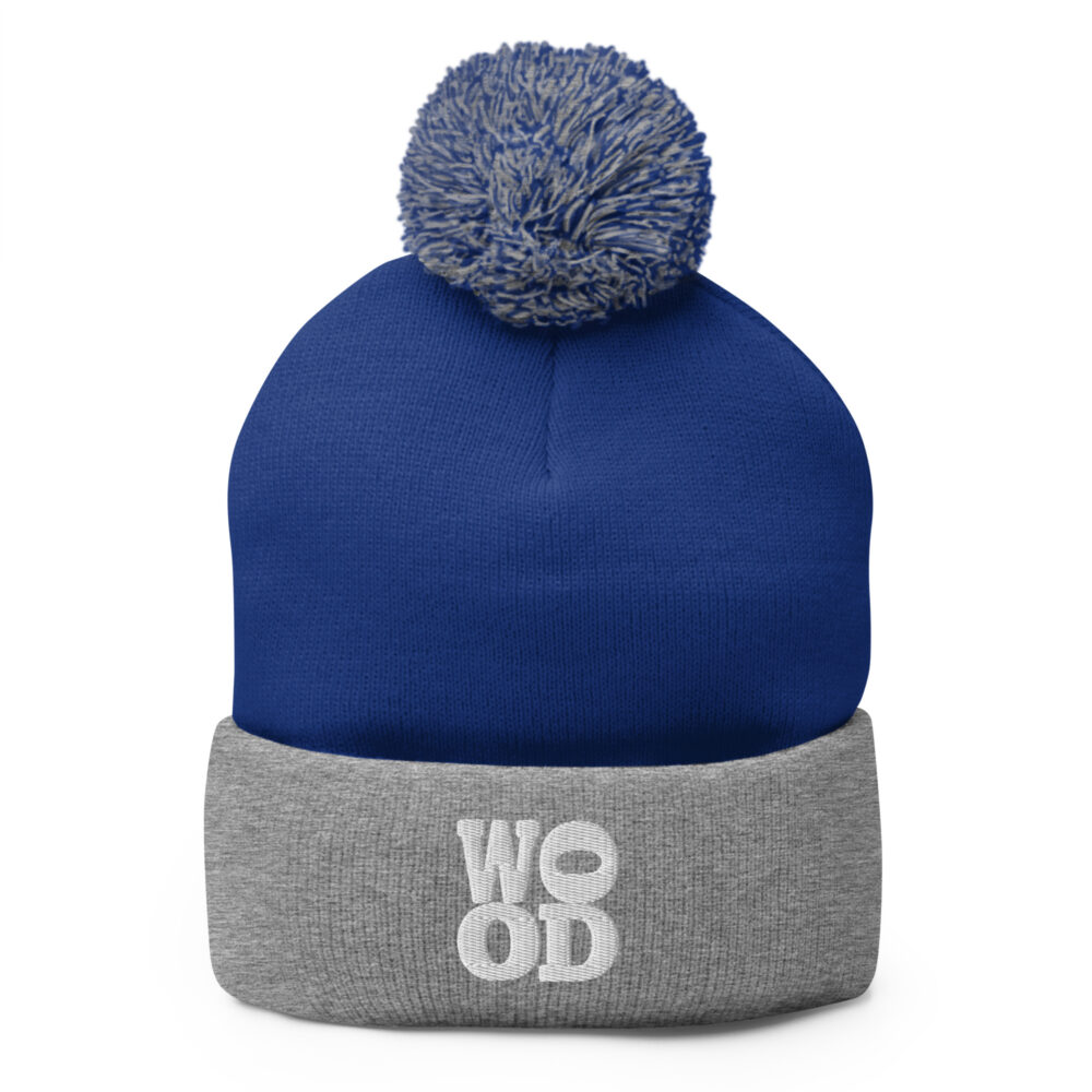 Wood Morning Coffee Cabin Pom Pom Toque