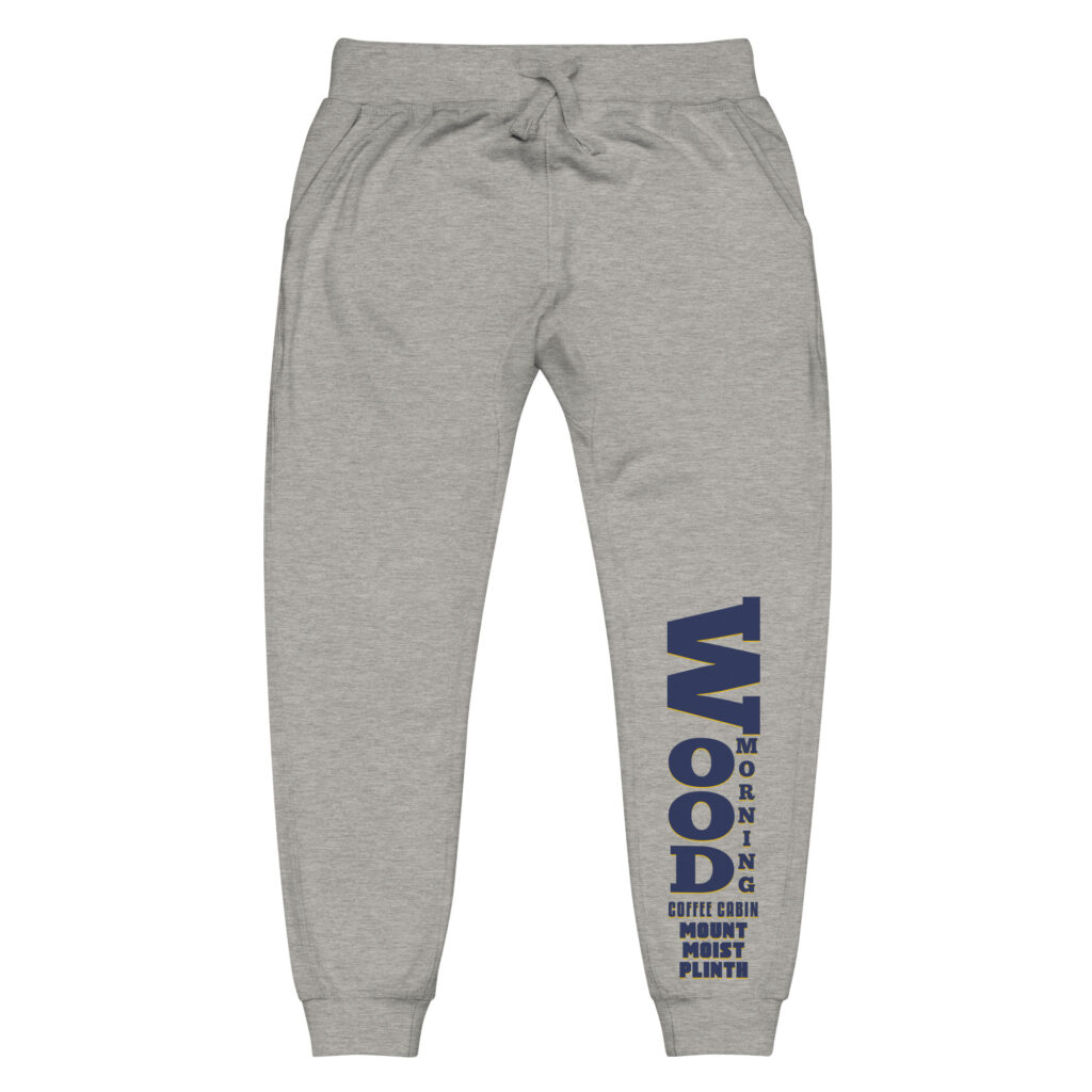 Wood Morning Coffee Cabin Heritage Grey Sweatpants Red/Gold