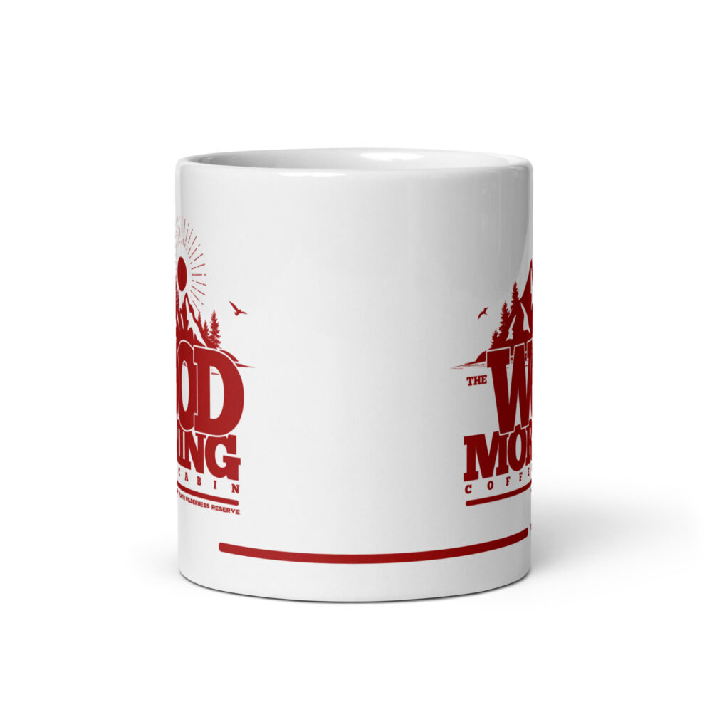 The Wood Morning Coffee Cabin ceramic mug - Red