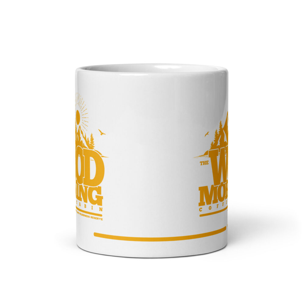 The Wood Morning Coffee Cabin ceramic mug - Gold