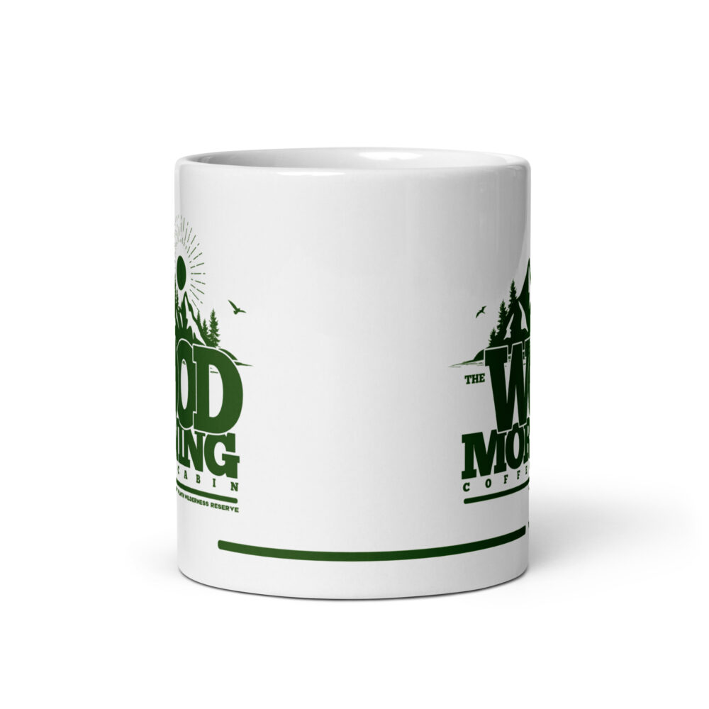 The Wood Morning Coffee Cabin ceramic mug - Green
