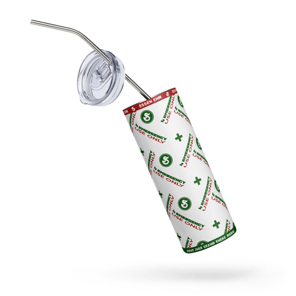 4 emergency use only stainless steel drink tumbler