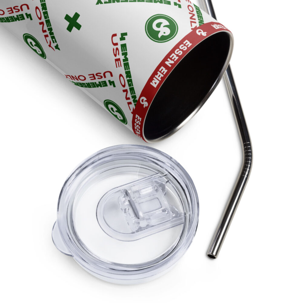 4 emergency use only stainless steel drink tumbler