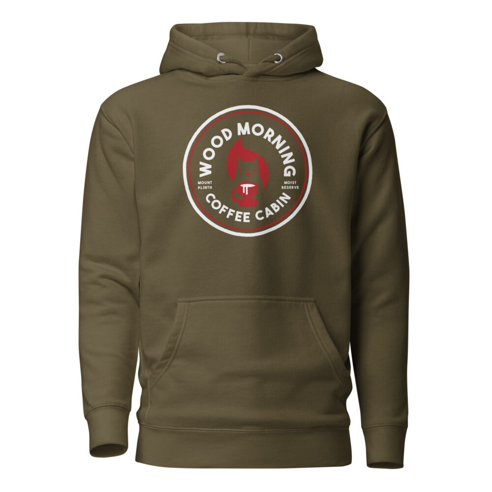 The Wood Morning Coffee Cabin Squirrel Heritage Hoodie