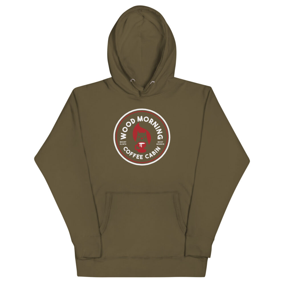 The Wood Morning Coffee Cabin Squirrel Heritage Hoodie