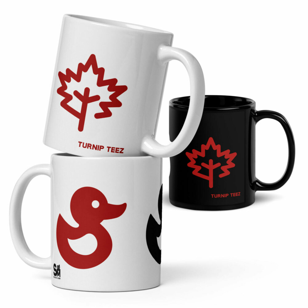 Duck Duck Canuck Mug Collection - Black and White