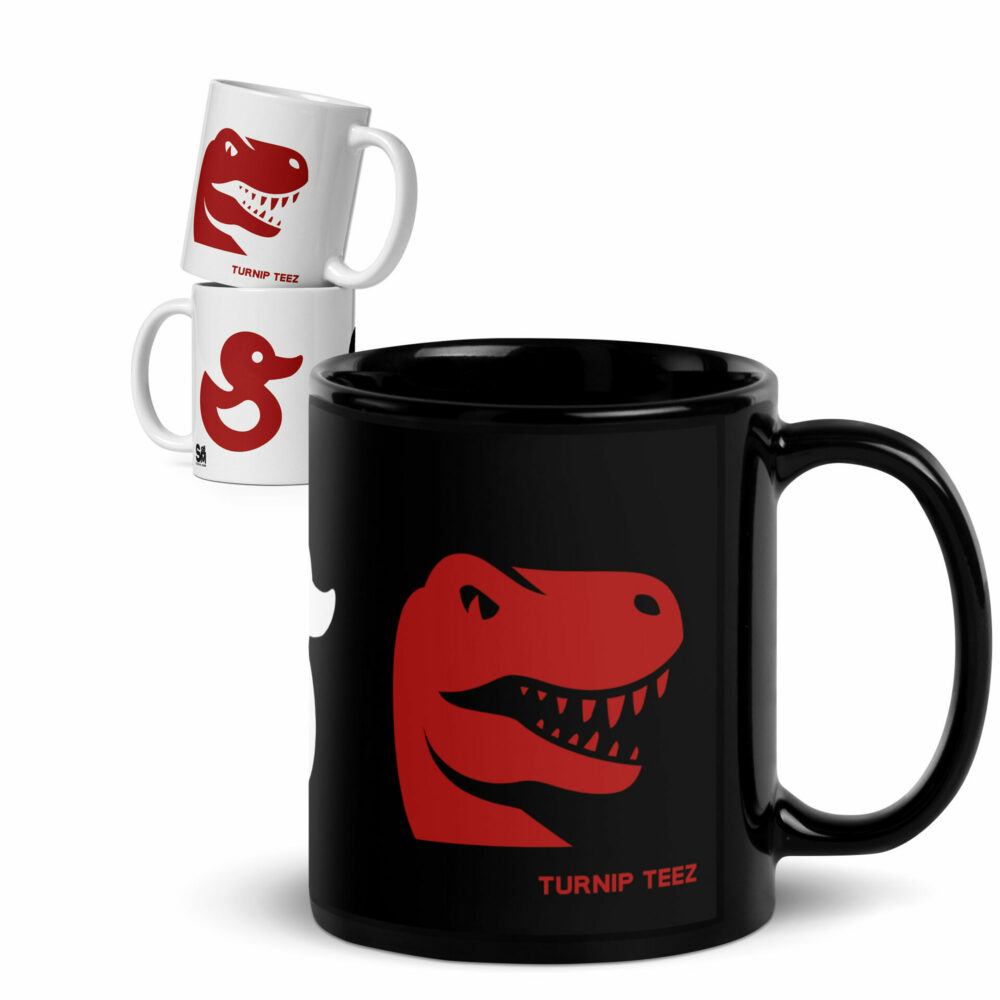 The Duck Duck Goose Collection Black and White Mugs