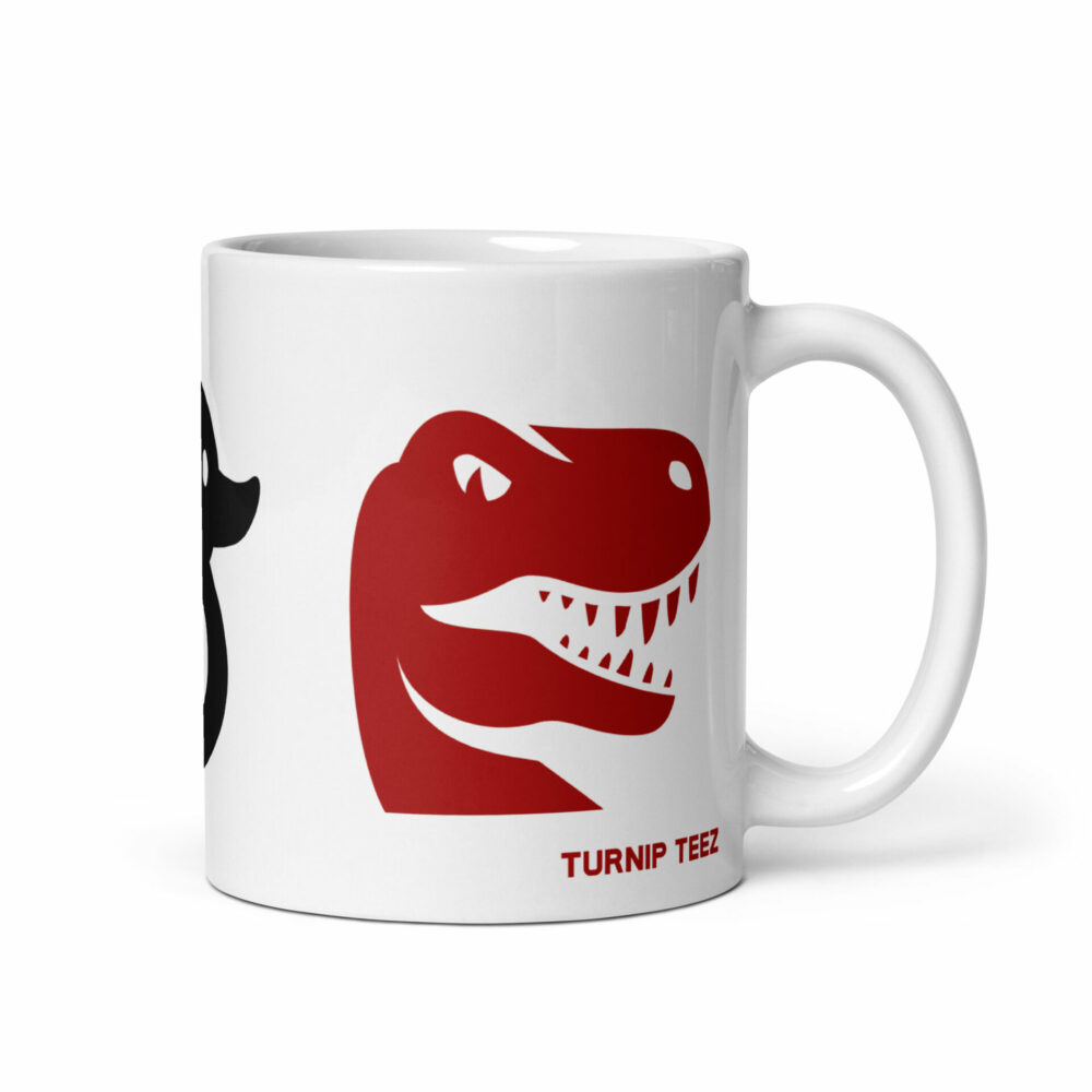 Duck Duck Goose White Mug - Handle to the Right